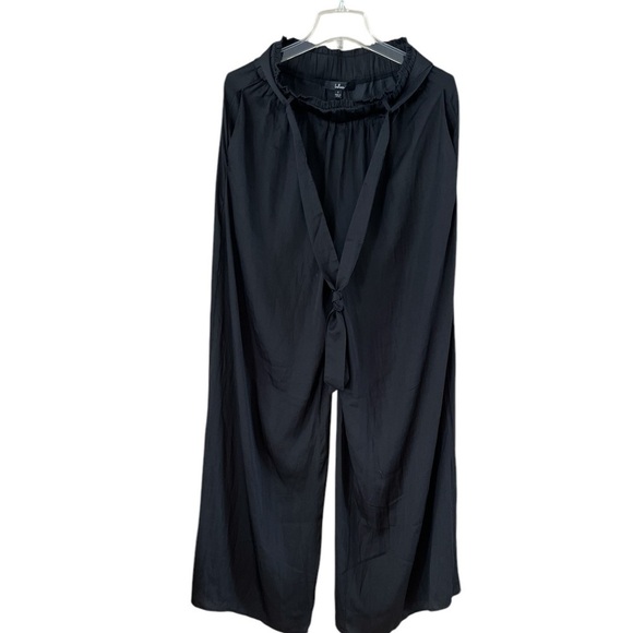 NWT Lulus Paper Bag Waist Wide Leg High-rise Pants Flowing Fabric Size Small - Picture 1 of 13